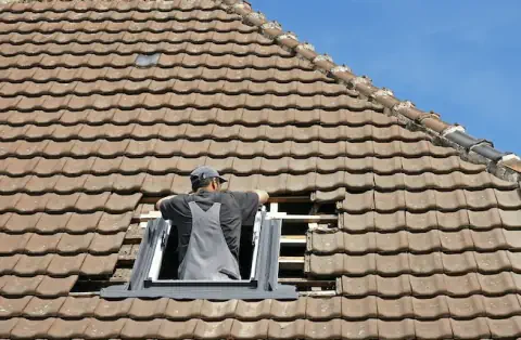 Pose de velux - La Chaux